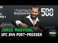 Jorge Masvidal on win over Nate Diaz, 'BMF' belt and The Rock | UFC 244 post fight press conference