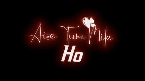 Qaafirana × Lofi Remix | Black Screen status | Aise tum mile ho Status | Arijit Singh |Tushar Status