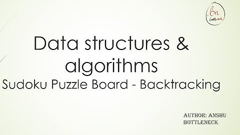 Sudoku Puzzle - Backtracking