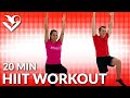 20 Min Cardio HIIT No Equipment Workout Weight Loss - Full Body HIIT without Equipment at Home