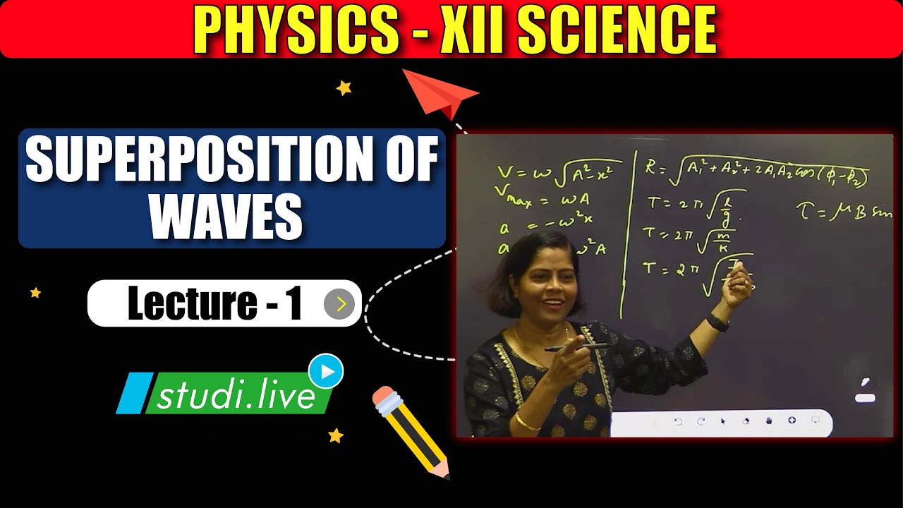 Class 12 Physics || Superposition of waves || Lecture - 1 ...