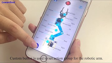 Control robotic arm by mobile phone APP