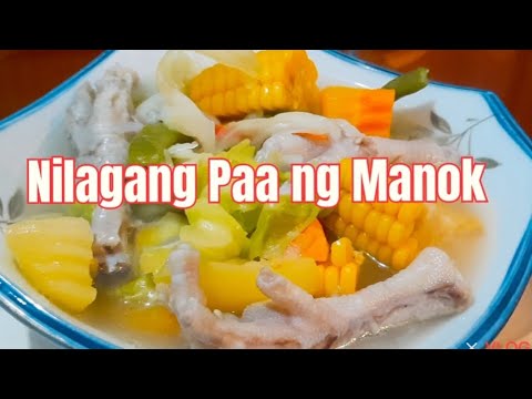 Nilagang Paa ng Manok try nyu masarap pala sya