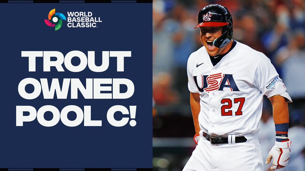 Mike Trout has been CLUTCH for Team USA during Pool Play! (Hit