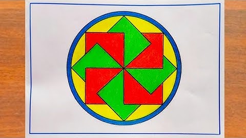 Geometrical Pattern Drawing Easy Steps / Diwali Rangoli Drawing Easy Steps / Geometric Drawing Easy