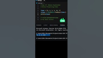 Remove Duplicates from List #coding #python #tricks #shorts #viralvideo #pythontutorial #coderlife