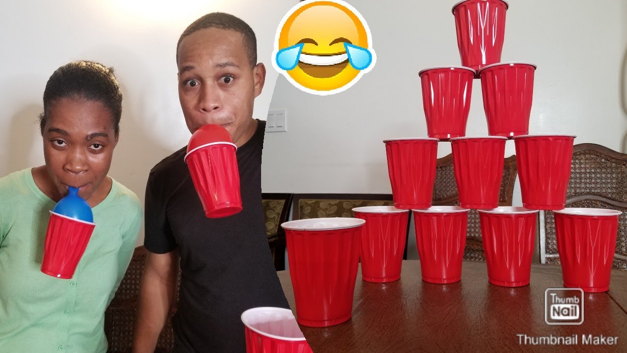 Cup challenge with hubby! YouTube