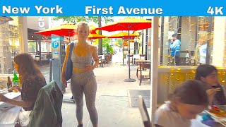 【4K】Manhattan  | First Avenue | Upper East Side |  New York | 2021