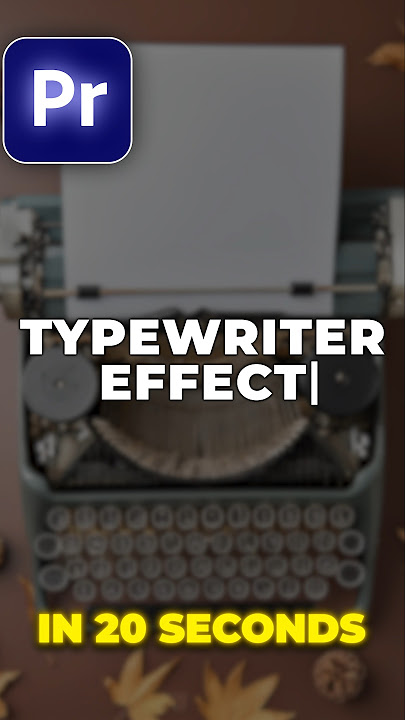How to Make TYPEWRITER Effect in Premiere Pro
