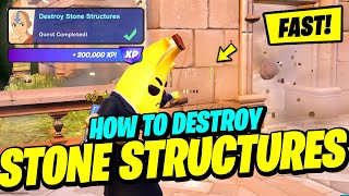 How to EASILY Destroy Stone Structures (FASTEST WAY) - Fortnite Avatar Quest