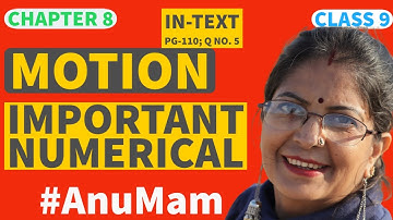 Question 5 Page No. 110 | In text Question  |NCERT| Motion | Class 9 | Chapter 8 | Science