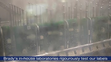 Brady PCB cleaning with labels