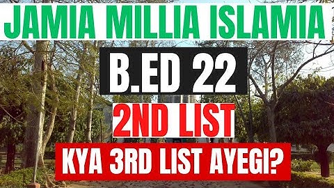 "JMI B.Ed 2nd List 2023: Check Your Results Now! 🔥 | Jamia Millia Islamia B.Ed Entrance Exam"