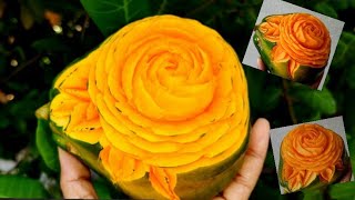 Pappaya Carving| എന്റെ ആദ്യത്തെ പരീക്ഷണം നിങ്ങൾക്ക് കാണണ്ടേ| Easy Cook