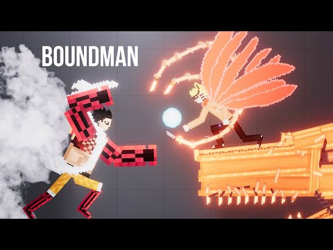 Luffy Boundman vs Naruto Baryon Mode & Sasuke Susanoo Form - People Playground 1.22.3