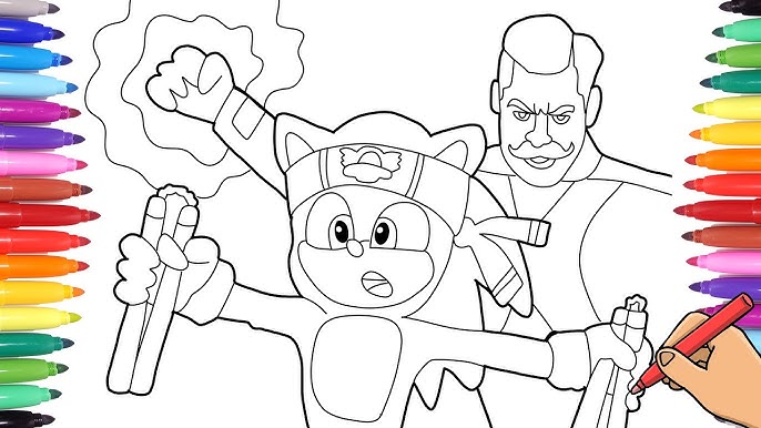 sonic coloring pages