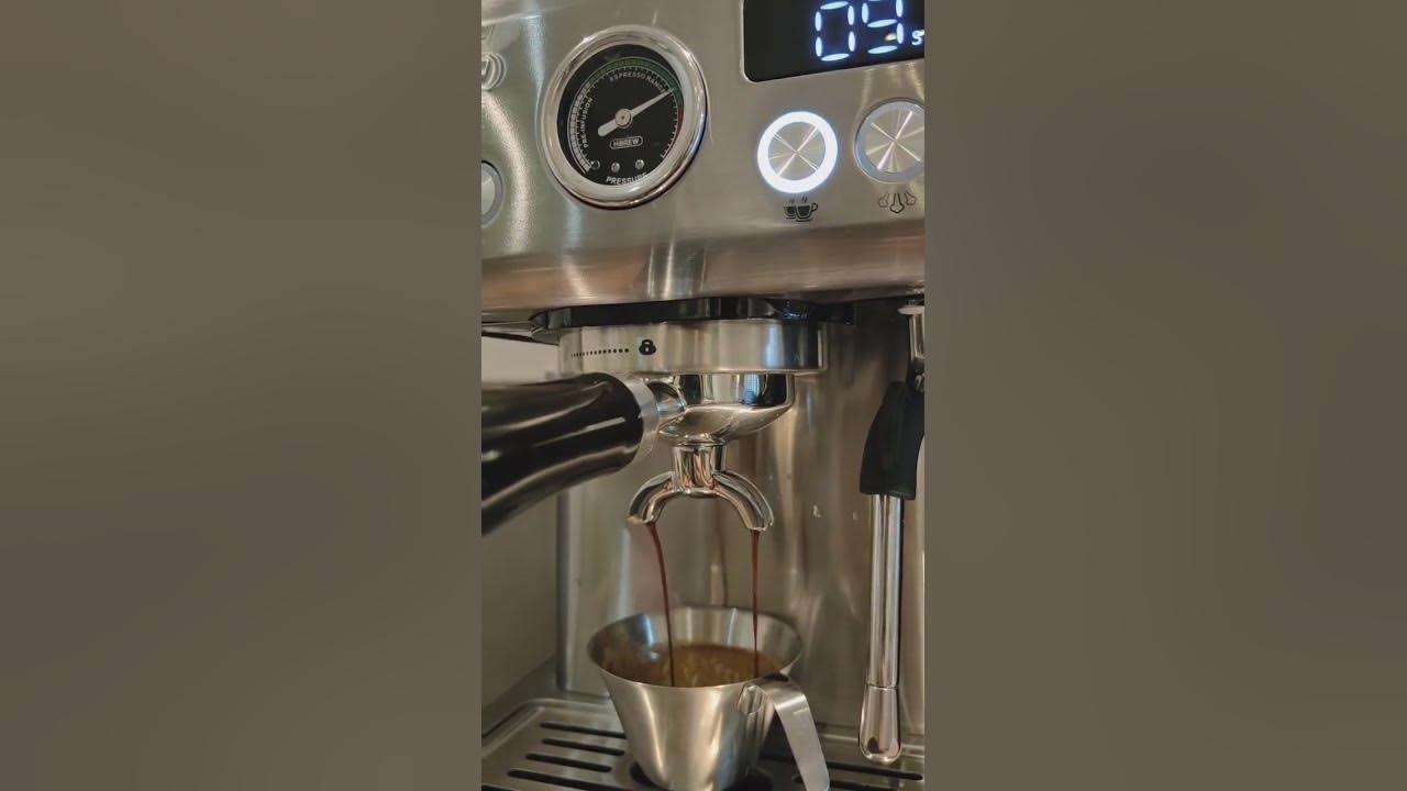 HiBREW H10A espresso machine pressure testing YouTube