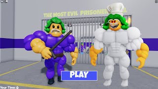 MUSCLE OOMPA BARRY'S PRISON RUN (Obby) - PAPA PIZZA OOMPA LOOMPA All Morphs Unlocked Gameplay #obby