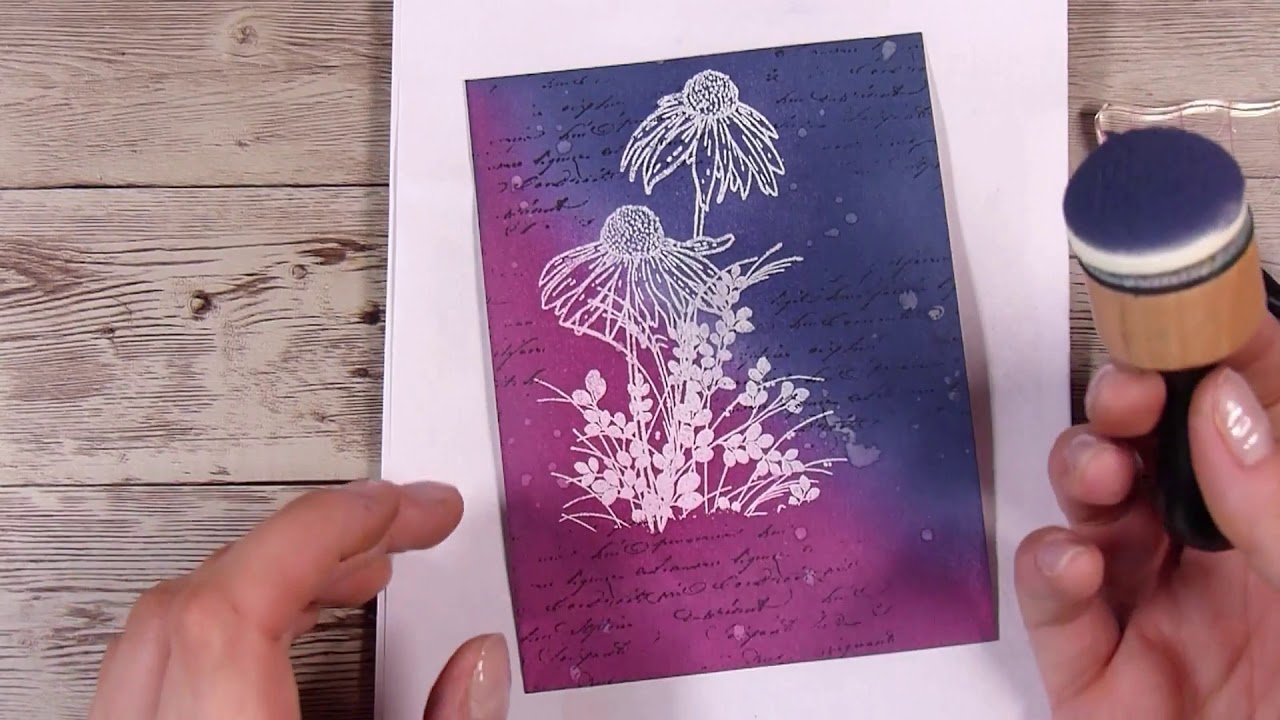 Basic Embossed Resist Technique in Card Making - Stepped Up a Little ...