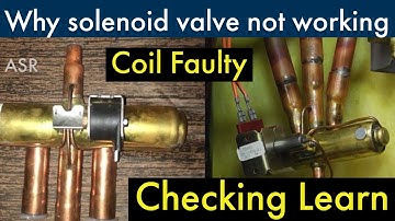 How to test solenoid coil  solenoid valve not working inverter ac reversing valve coil testing Learn