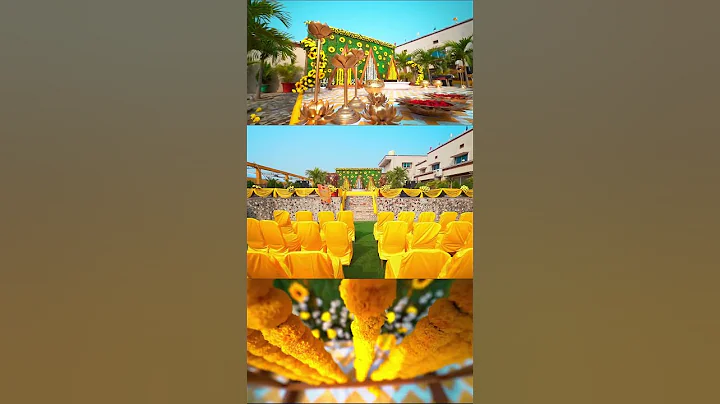 Haldi ceremony at GSINN outdoor wedding lawn