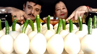 30 SPICY🔥BOILED EGG EATING CHALLENGE GREEN CHILLI|30 EGG EATING CHALLENGE|ASMREATING#food#asmr#viral