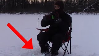 fishing for perch with an unexpected catch