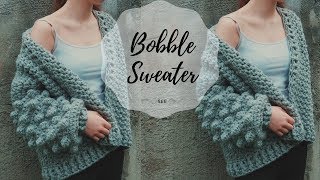 Crochet Oversized Bobble Sweater