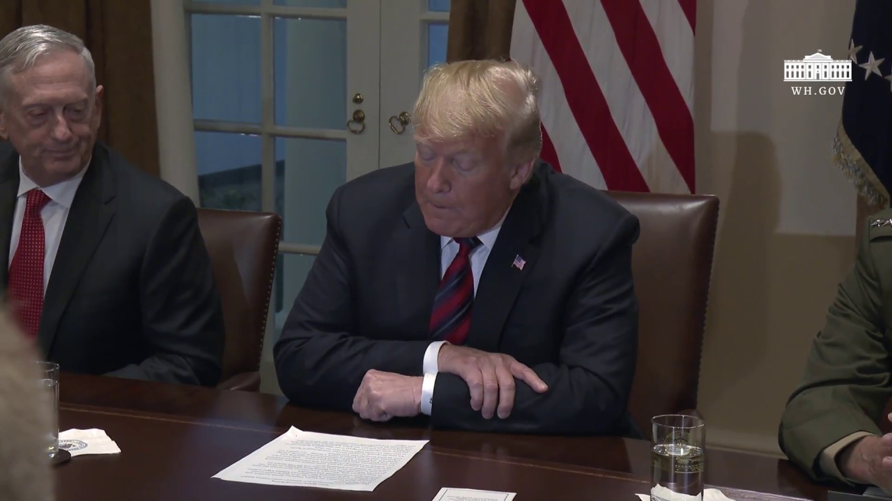 white house has fallen President Trump Receives a Briefing from Senior Military Leaders