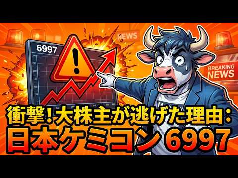 【6997 日本ケミコン】AIブームで株価5倍！その裏で大株主が売り抜ける本当の理由