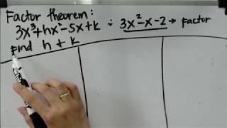 Factor Theorem (Challenge)(Grade 10)
