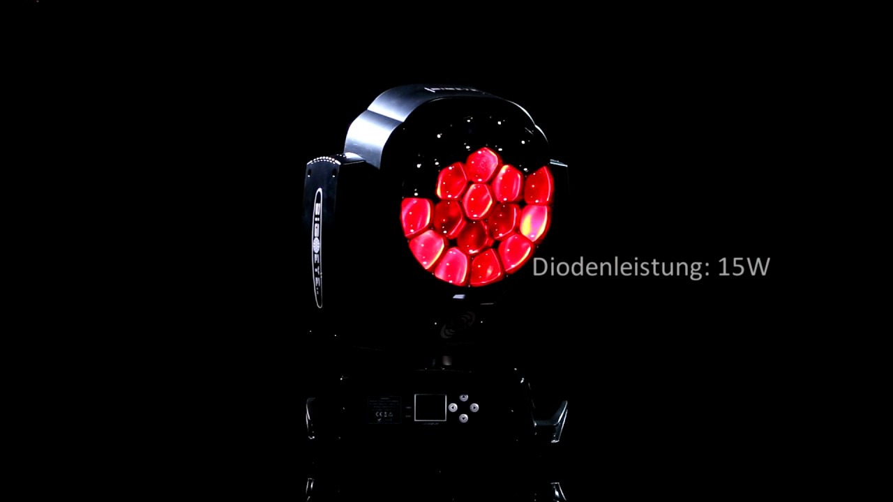 ETEC LED Big Eye Moving Head 19x15 Watt RGBW