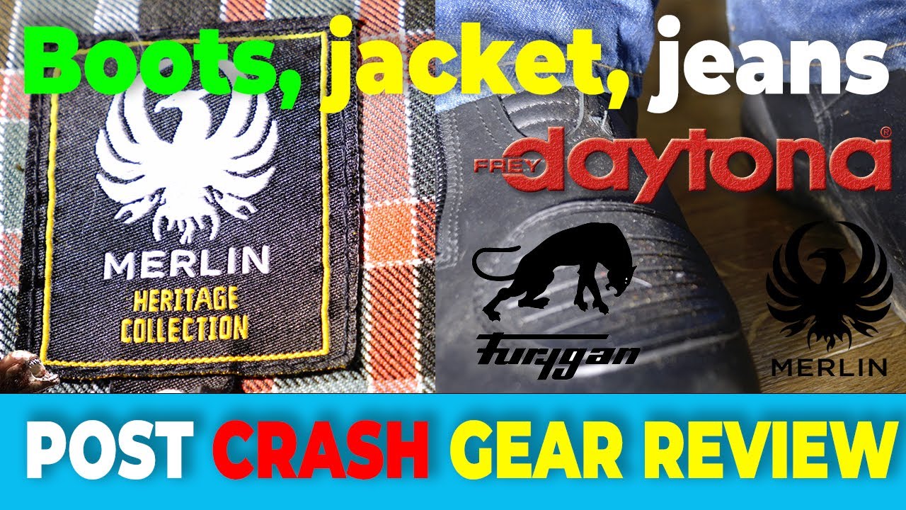 Daytona boots, Merlin jacket and Furygan jeans : Post crash gear review (#2)