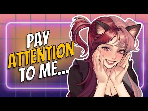 Bratty Neko Girl Interrupts Your Gaming and Sits on Your Lap - [roommates to lovers]