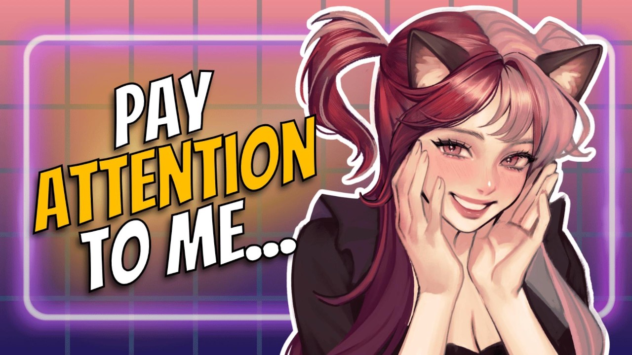 Bratty Neko Girl Interrupts Your Gaming and Sits on Your Lap -  [roommates to lovers]