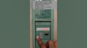 Siemens 6RA70 VFD, basic motor  parameters settings, #electricalequipment