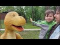 Ванюшка в Динопарке на Гидропарке. Динозавры для детей. Ivan in Dinopark. Dinosaurs for children