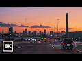 Twilight Drive into Tokyo 🌆 / 8K 60fps HDR / Relaxing Lofi Beats