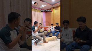 Sonowali Potharote Flute Live #shorts | Binanda, Swapnil, Nandini &amp; Partha | Sonali 2007 #bihu #dhol