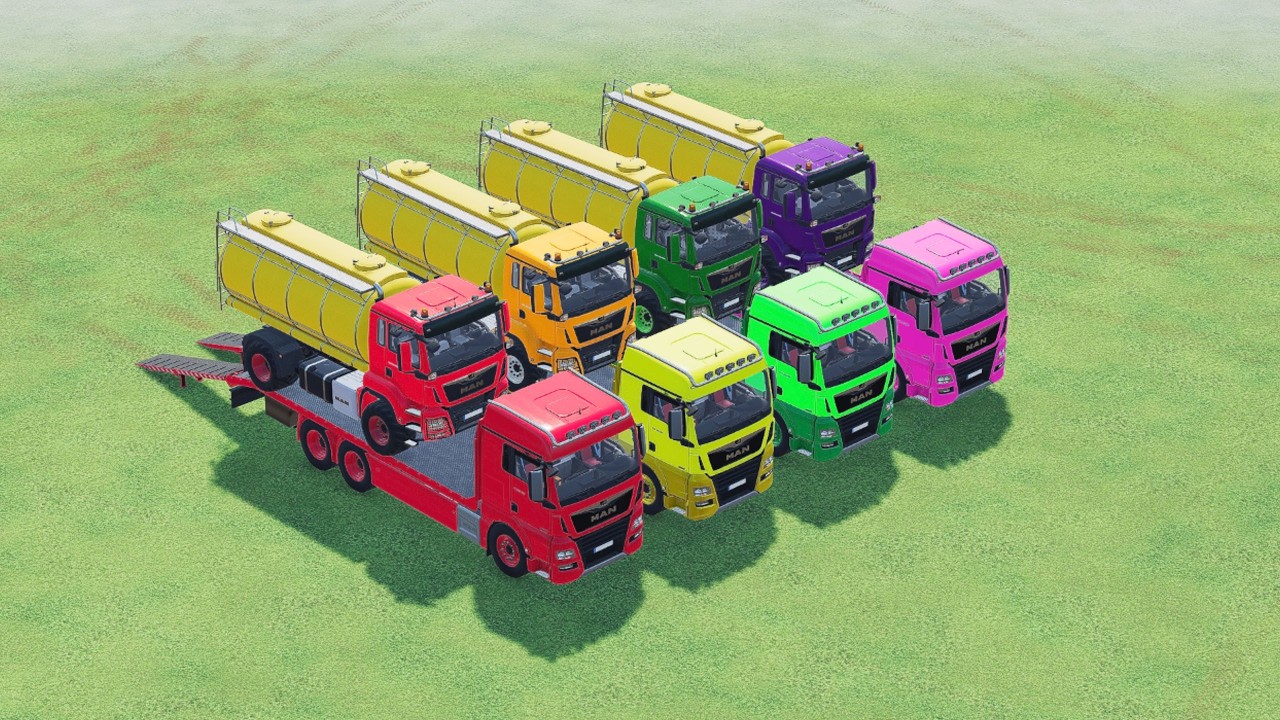 Work With Colors | Transporting Big Car With Mercedes Truck In Fs22 | Farming Simulator 22.