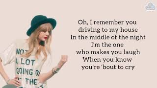 TAYLOR SWIFT - You Belong with Me Lyrics