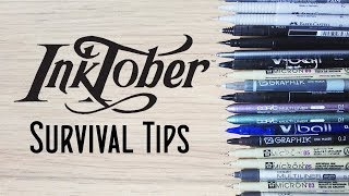 5 Tips for Completing Inktober 2018: Inktober Survival Tips and Daily Drawing Hacks