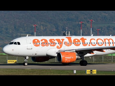 DONCASTER AIRPORT (UK) Easyjet A319, A320, PHOTO M...