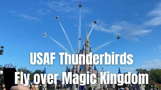 U.S. Air Force Thunderbirds Fly Over Magic Kingdom 2022