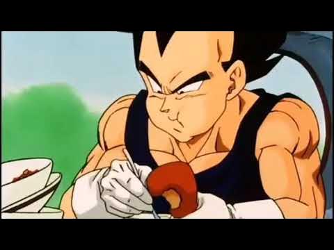 Goku Gohan y Vegeta comiendo - YouTube