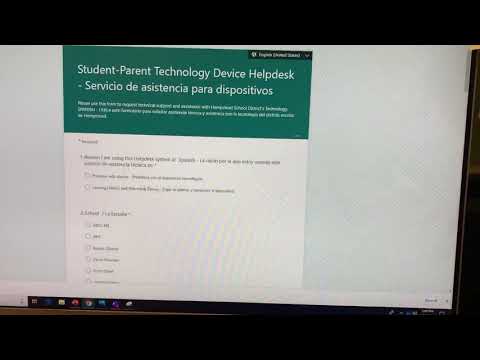 Student parent technology device help desk