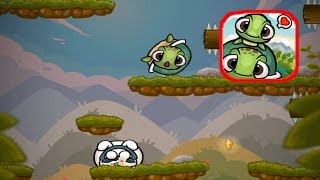 Roll Turtle: Gameplay World 1 Hills 15- 20 Boss Fight (iOS & Android By FU Chun-Wei)