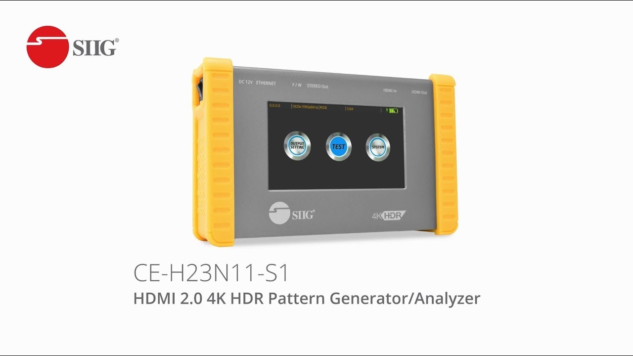 HDMI 2.0 4K HDR Pattern Generator/Analyzer