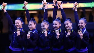フェアリージャパンが団体総合で初の金メダル　新体操の世界選手権で快挙