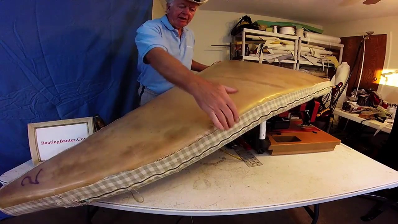 DIY Boat Upholstery Chap 55 Front Berth Cushion - YouTube